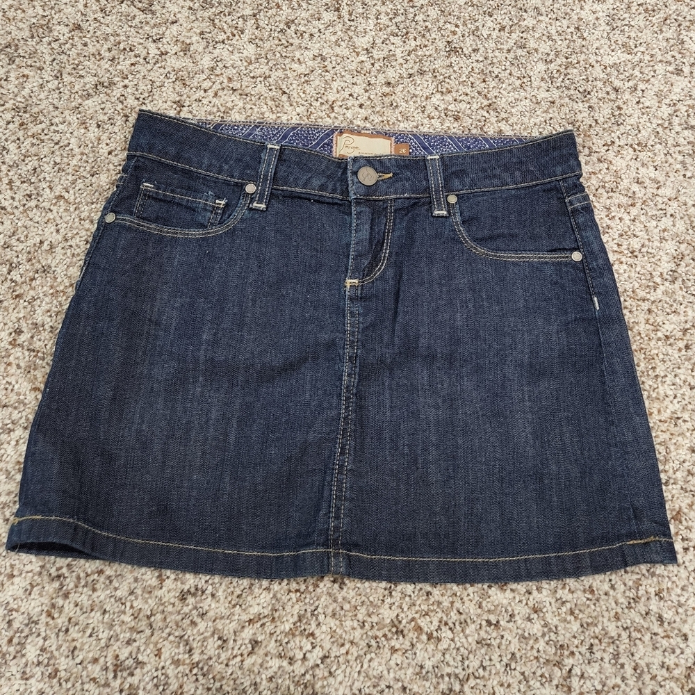 Paige Premium Denim Mini Skirt Size 26
